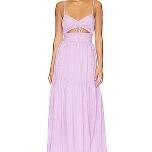 L*SPACE Purple flowy dress